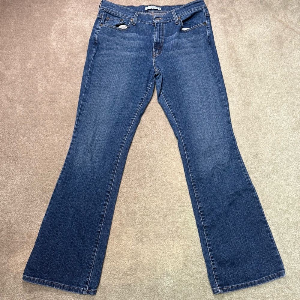 Levi's 515 Boot Cut Jeans Women's Size 12 Medium Blue Denim